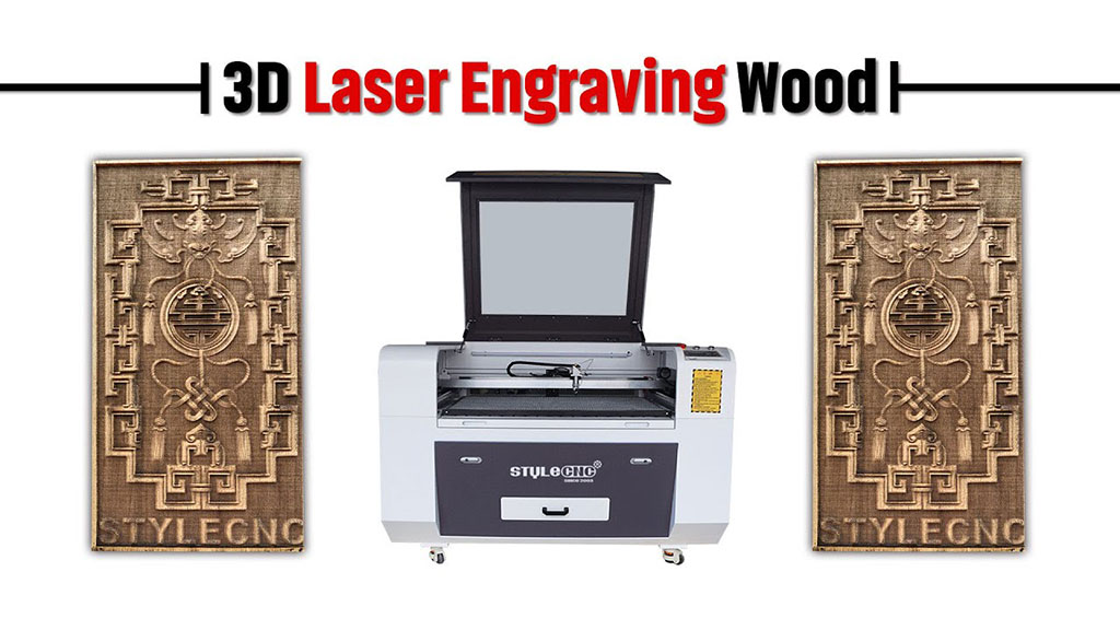 3D Wood Relief Engraving with CO2 Laser Engraver